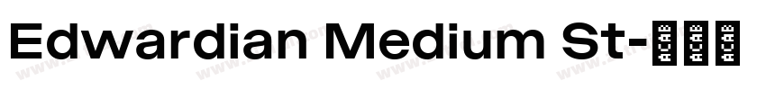 Edwardian Medium St字体转换